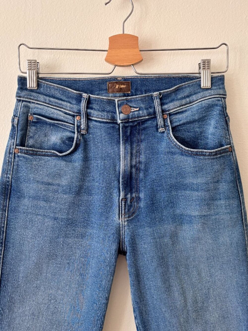 MOTHER The Desperado Heel Jeans in Work Hard Play Hard - Picture 6 of 13